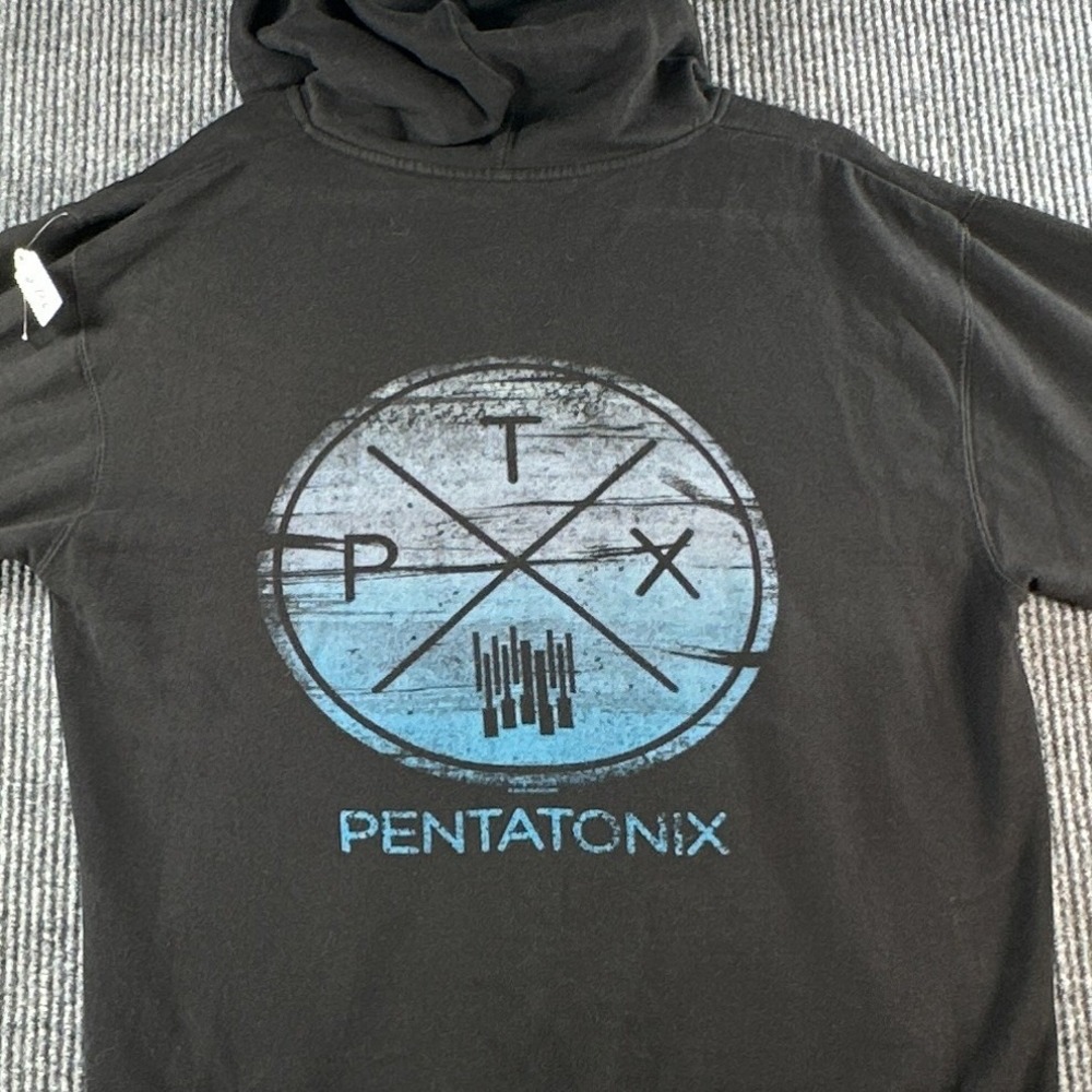 Pentatonix PTX Band Merch Full Zip Hoodie Black Blue Graphic Mens Large